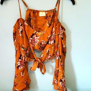 DEBBIE DABBIE Boho Tie Crop Top